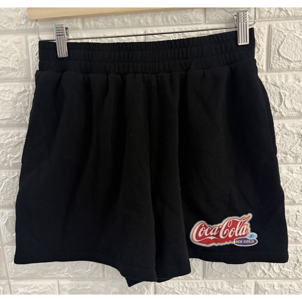 COCA COLA MENS BLACK SHORTS SIZE SMALL TRUNKS ENJOY‎ ICE COLD SODA